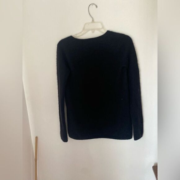 Vince black long sleeve v neck sweater size S - Picture 8 of 11